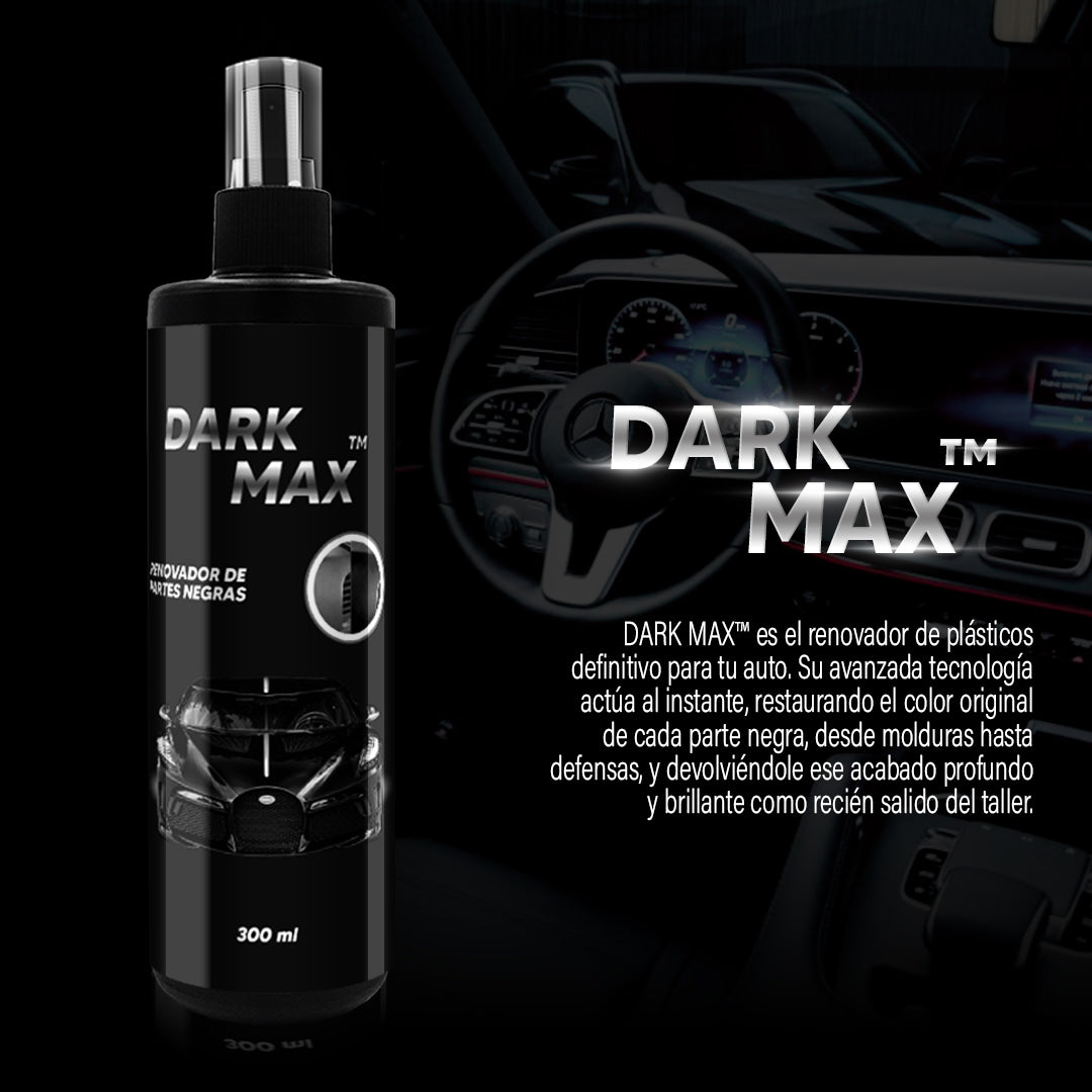 DARKMAX – Renovador de Plásticos y Gomas Exteriores para Autos