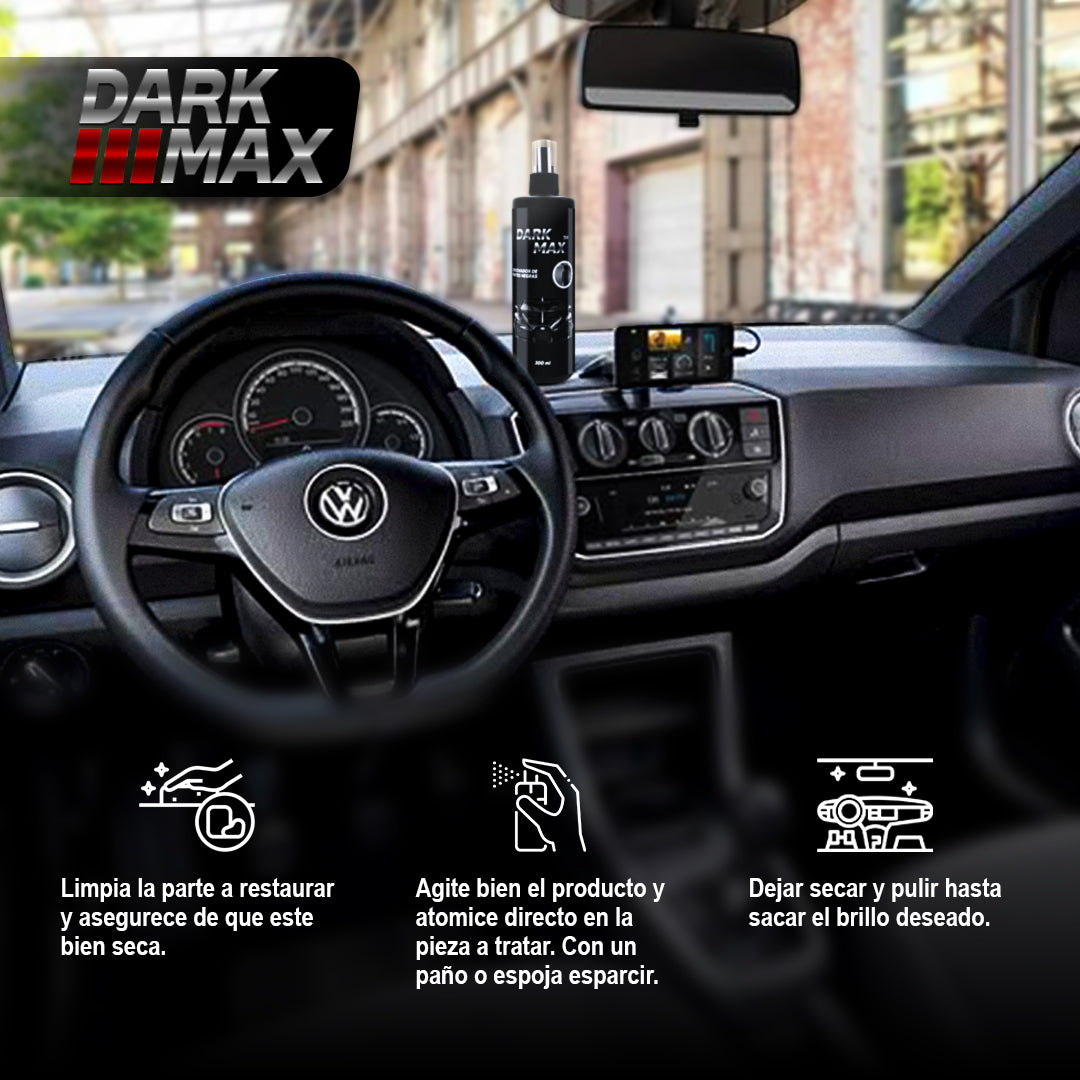 DARKMAX – Renovador de Plásticos y Gomas Exteriores para Autos
